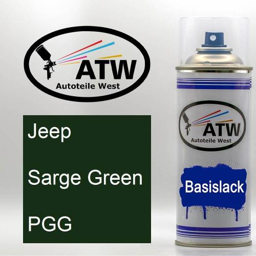 Jeep, Sarge Green, PGG: 400ml Sprühdose, von ATW Autoteile West.